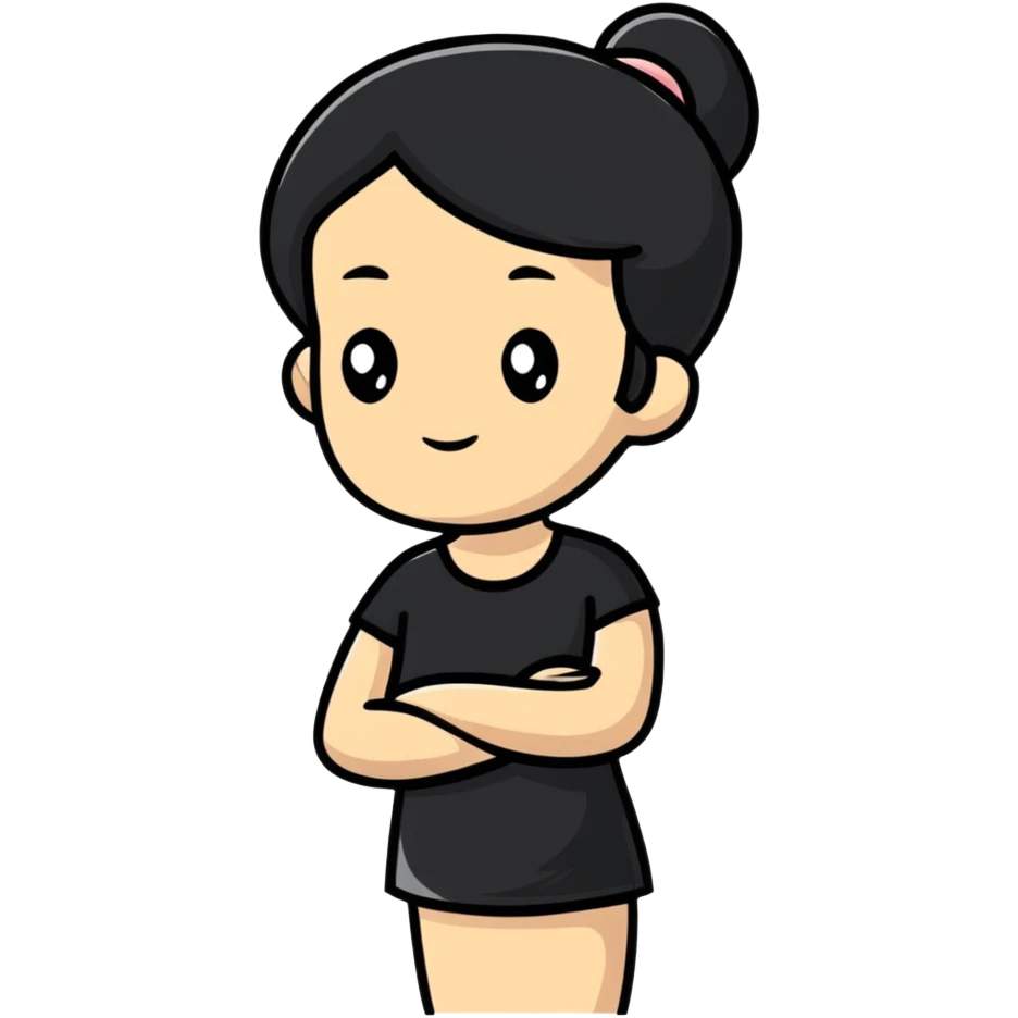 Woman with round bosom emoji