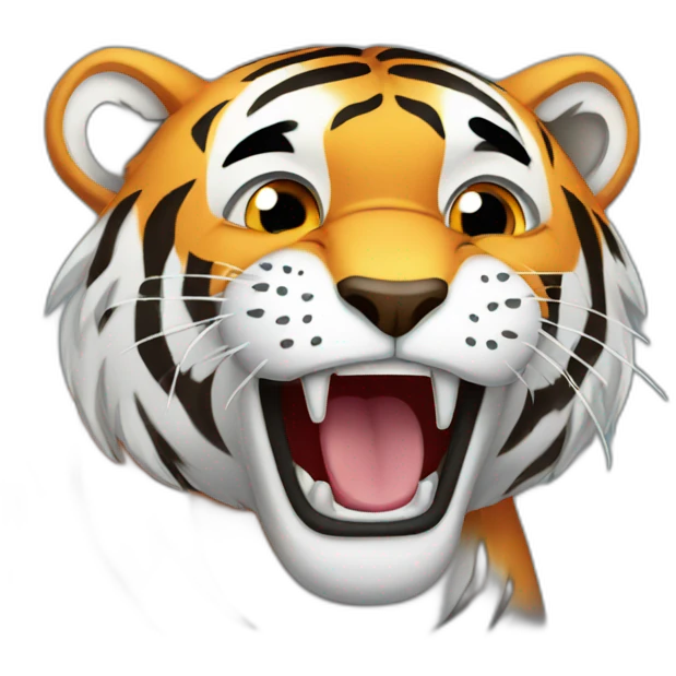tiger crying emoji