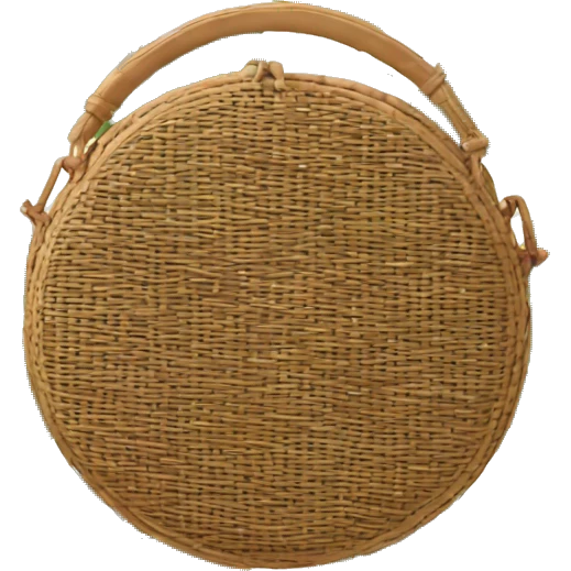 Rattan circle bag emoji