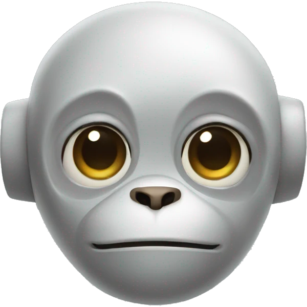 Cute AI robot monkey Webb emoji