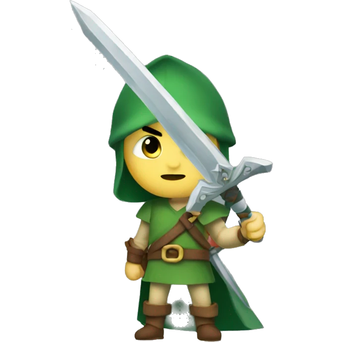 Link with his sword  emoji
