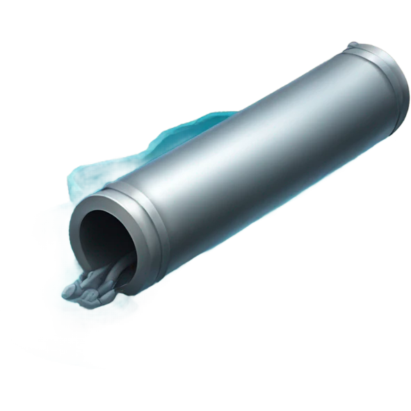 metal tube in sea emoji