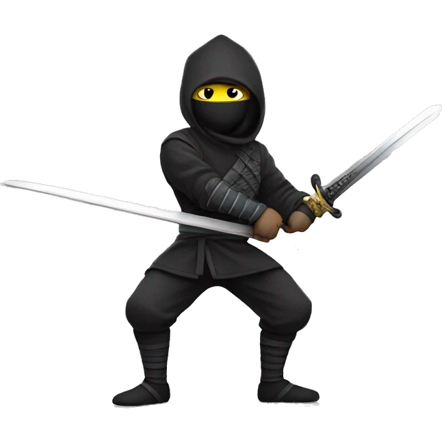 github mascot, with a ninja sword emoji