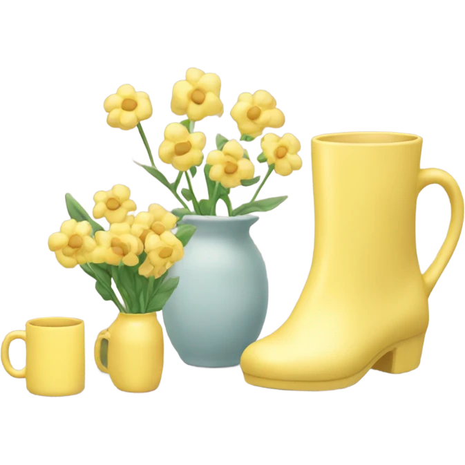 Yellow pastel aesthetic emoji