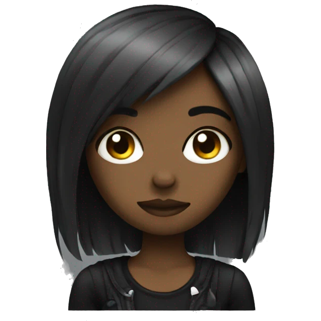 emo black girl  emoji