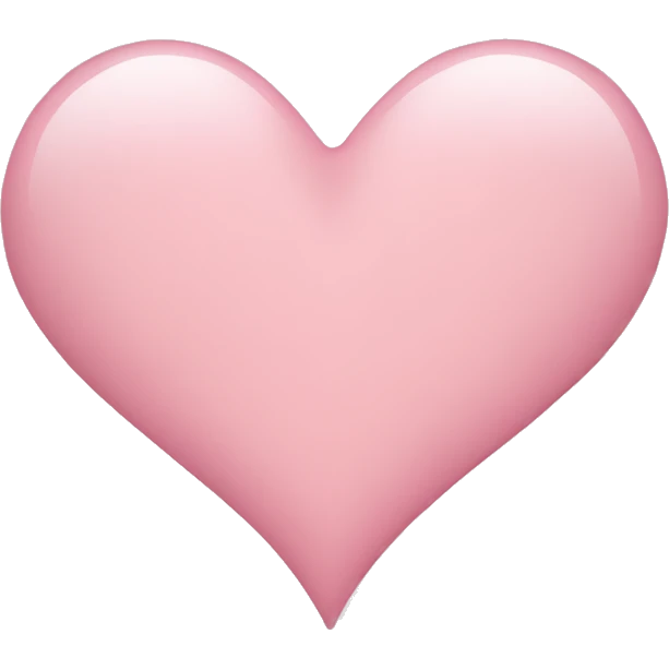 Light pink heart emoji