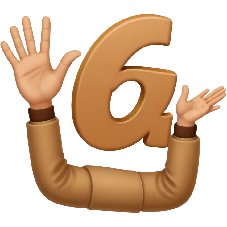 Letter E hand emoji emoji