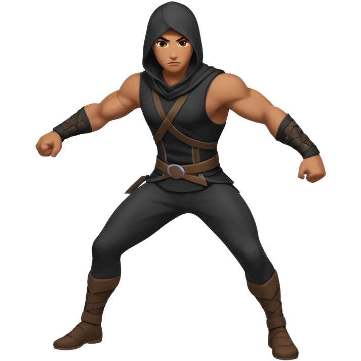 assassin male pose emoji