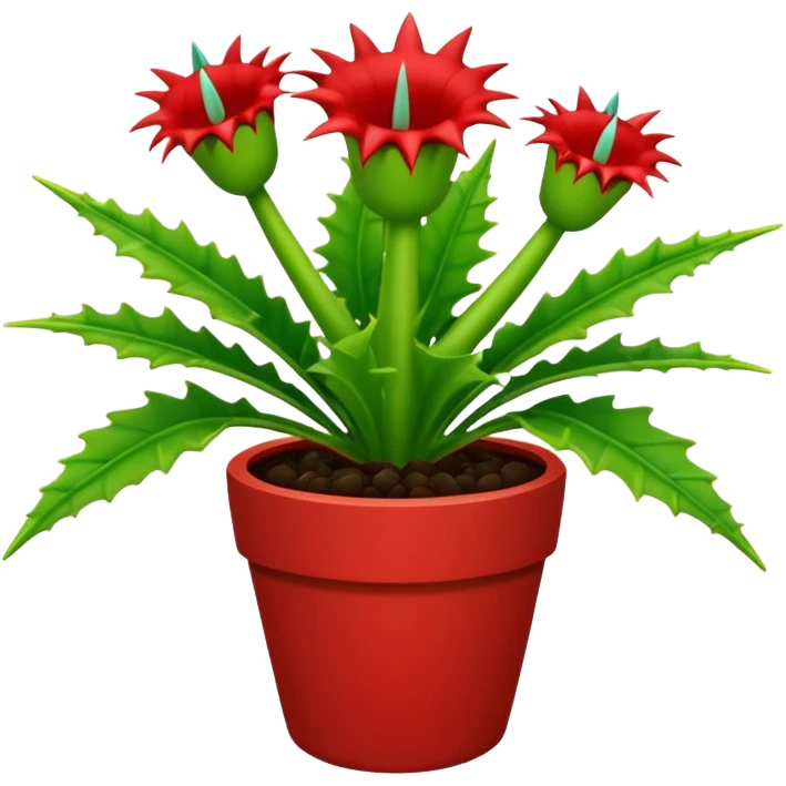 Potted Venus Flytrap plant emoji