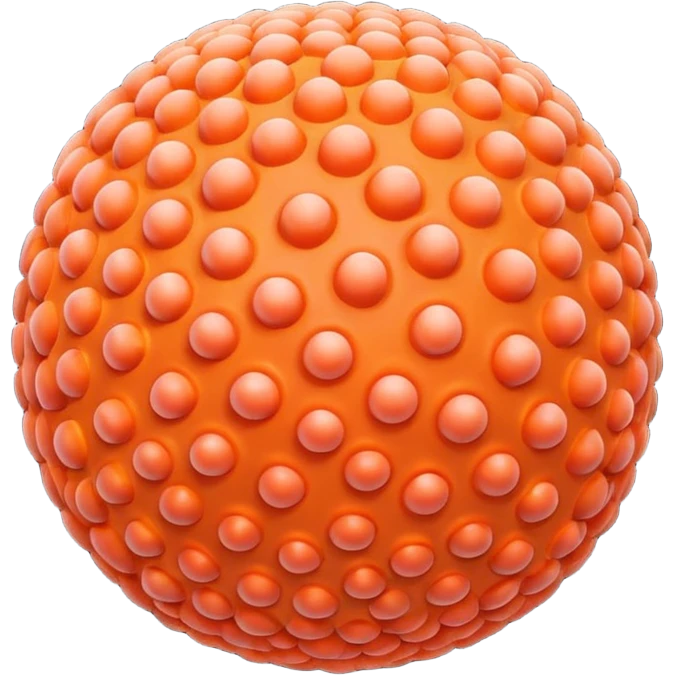 coral sphere. emoji