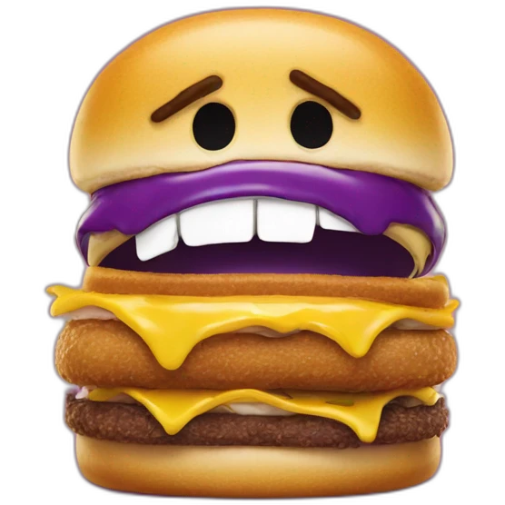 Grimace Mcdonalds emoji