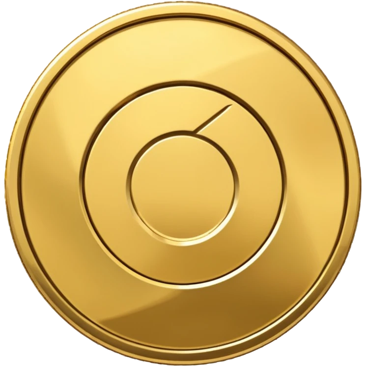 coin placed on its side at a 45-degree angle emoji