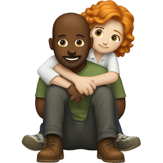 Me sitting on a ginger man’s lap emoji