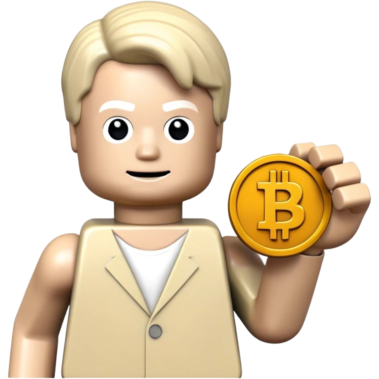 hackeur lego homme bitcoin emoji