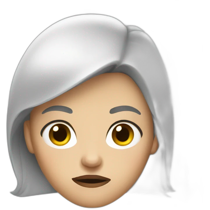 annoyed white woman emoji