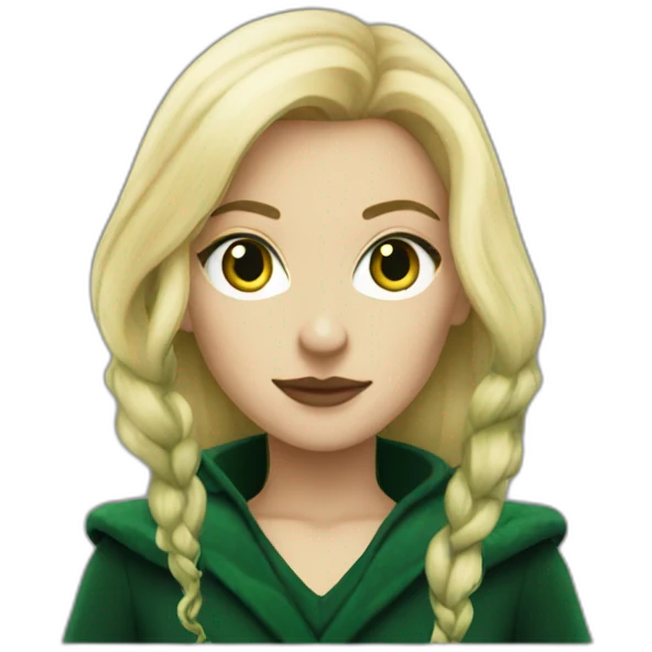 Blonde slytherin girl villain emoji