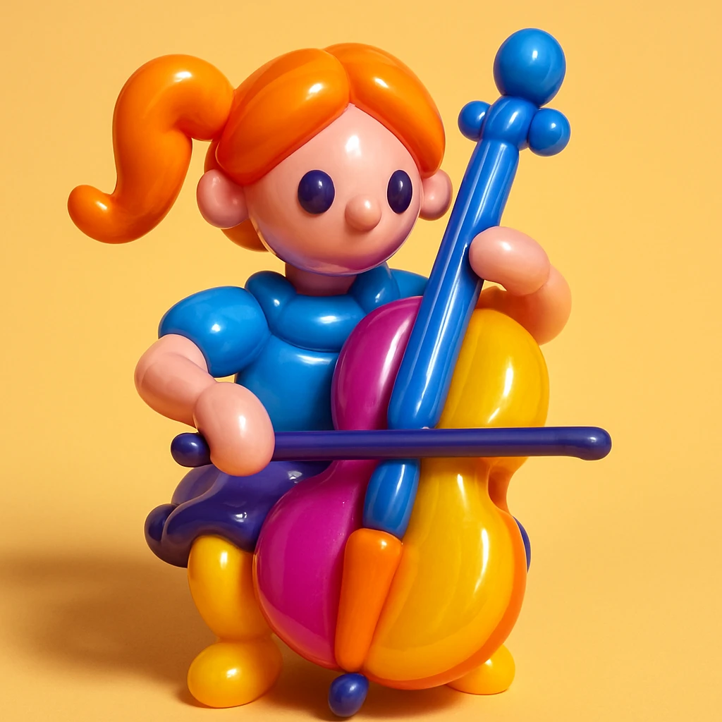 girl playing cello emoji