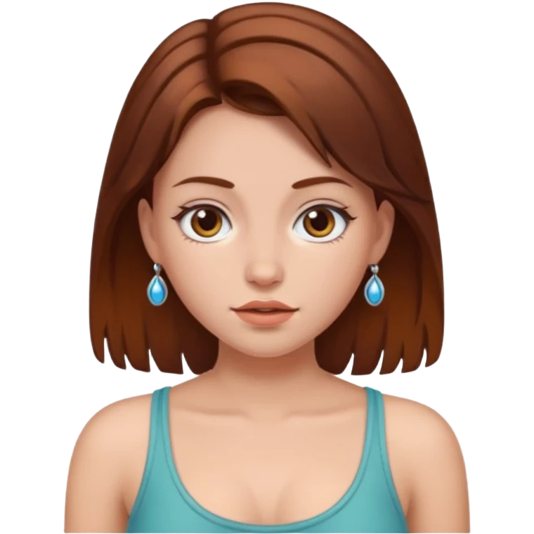 Girl with nipple piercing emoji