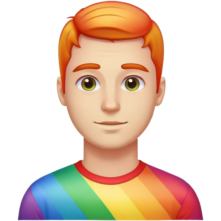 rainbow shirt man
 polish emoji