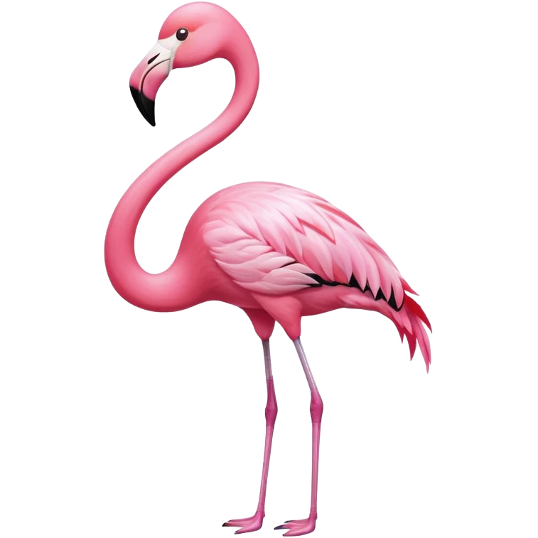 Flamingo with bow on its neck  emoji