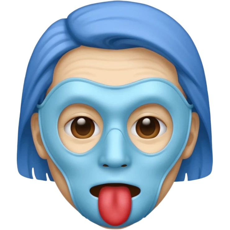 Lung disease blue emoji guy emoji