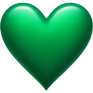 dark green heart emoji