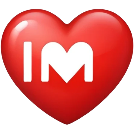 Heart with an M inside emoji