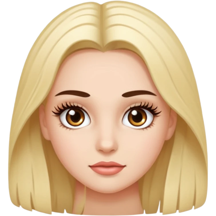 Lash extension girl  emoji