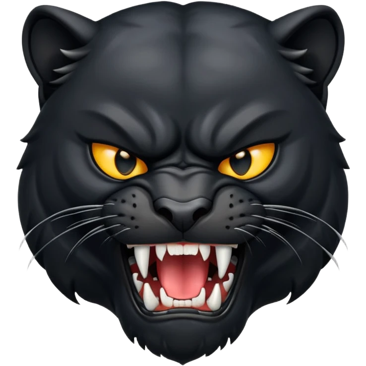 angry panther animal emoji