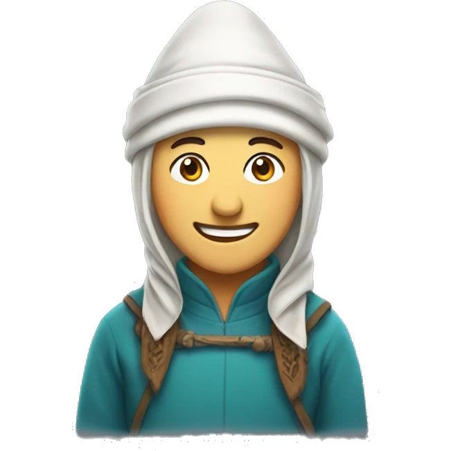 Smiling Kazakhs in Headgear emoji