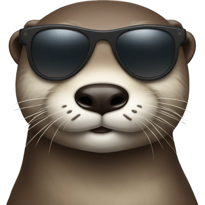 otter wearing sunglasses emoji