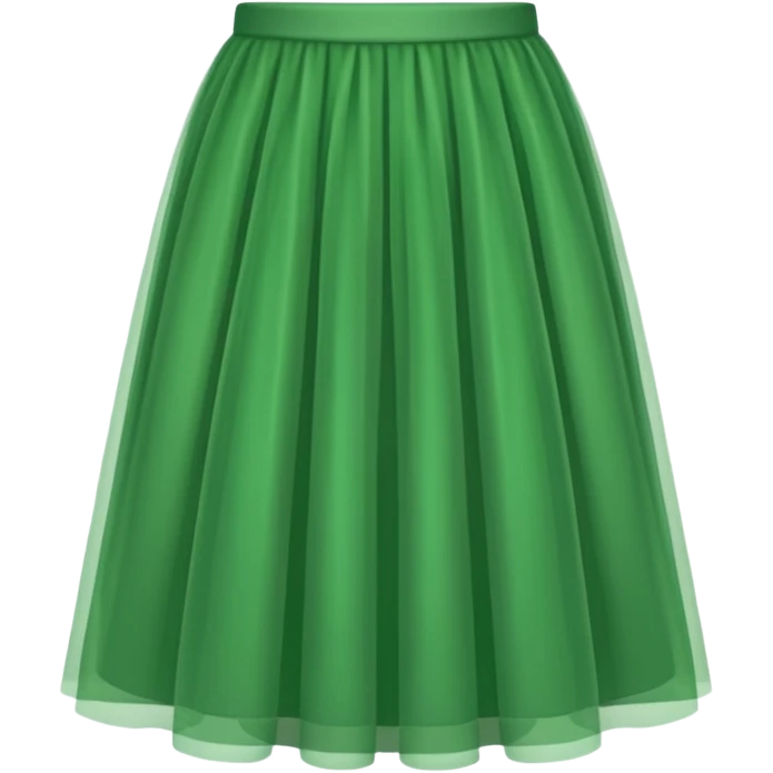 green tulle skirt emoji