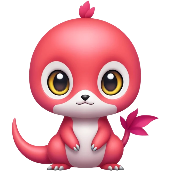 Cute kawaii chibi Fakémon-creature emoji
