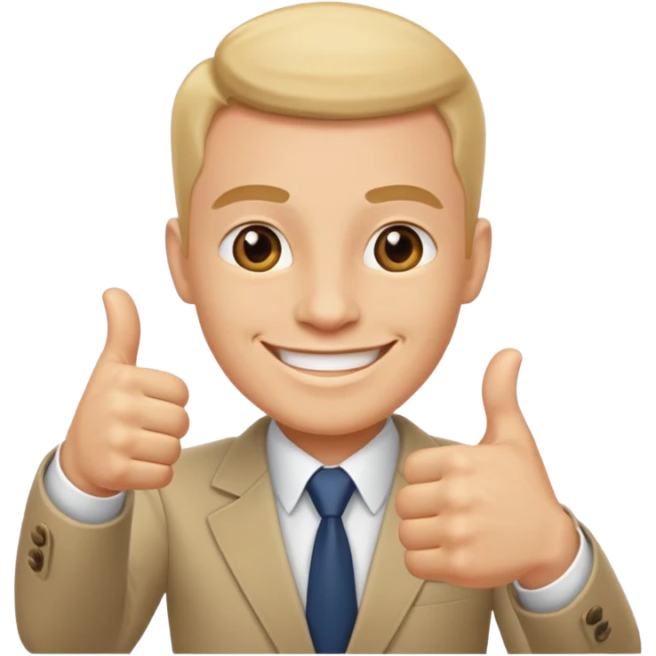 Boss with thumbs up emoji