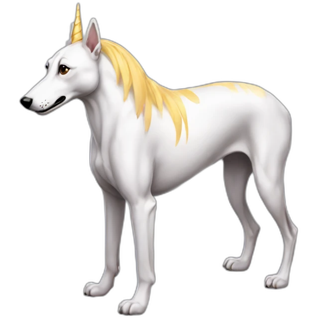 greyhound unicorn emoji