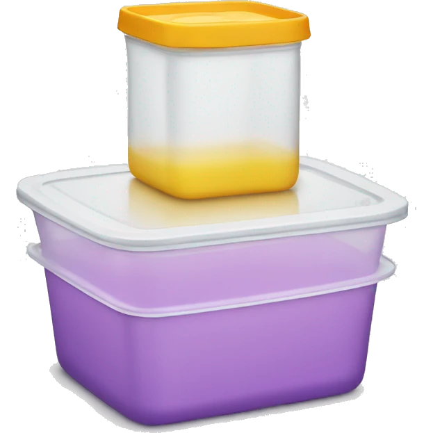 Square Tupperwares emoji