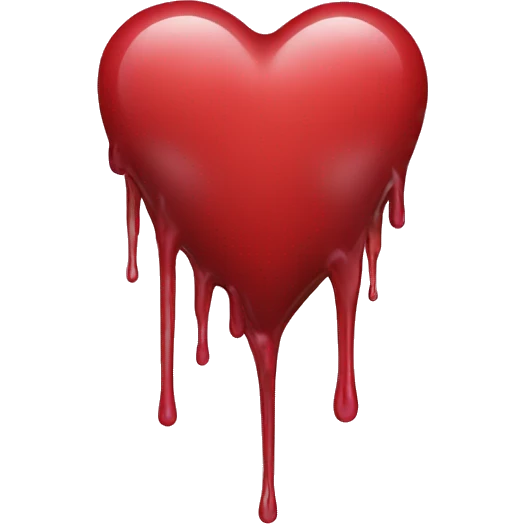 Dripping Heart emoji