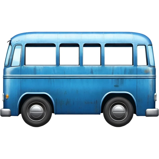 Blue bus  emoji