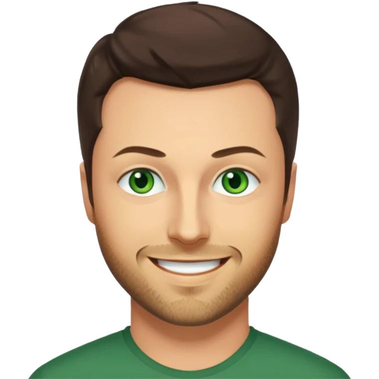 Dan Feuerriegel with green eyes emoji