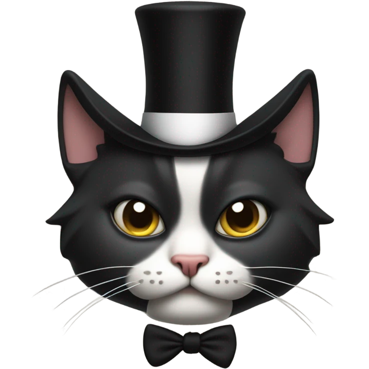 Cat tripping on acid… Dressed like Abraham Lincoln emoji