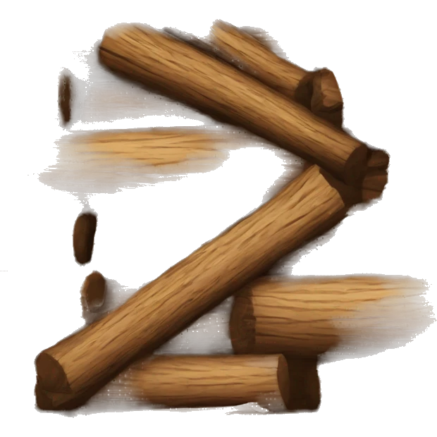 Log cabin emoji