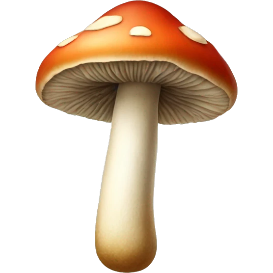 Mushroom with a cigarette emoji