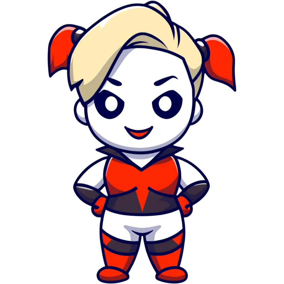Harley Quinn from DC Comics emoji