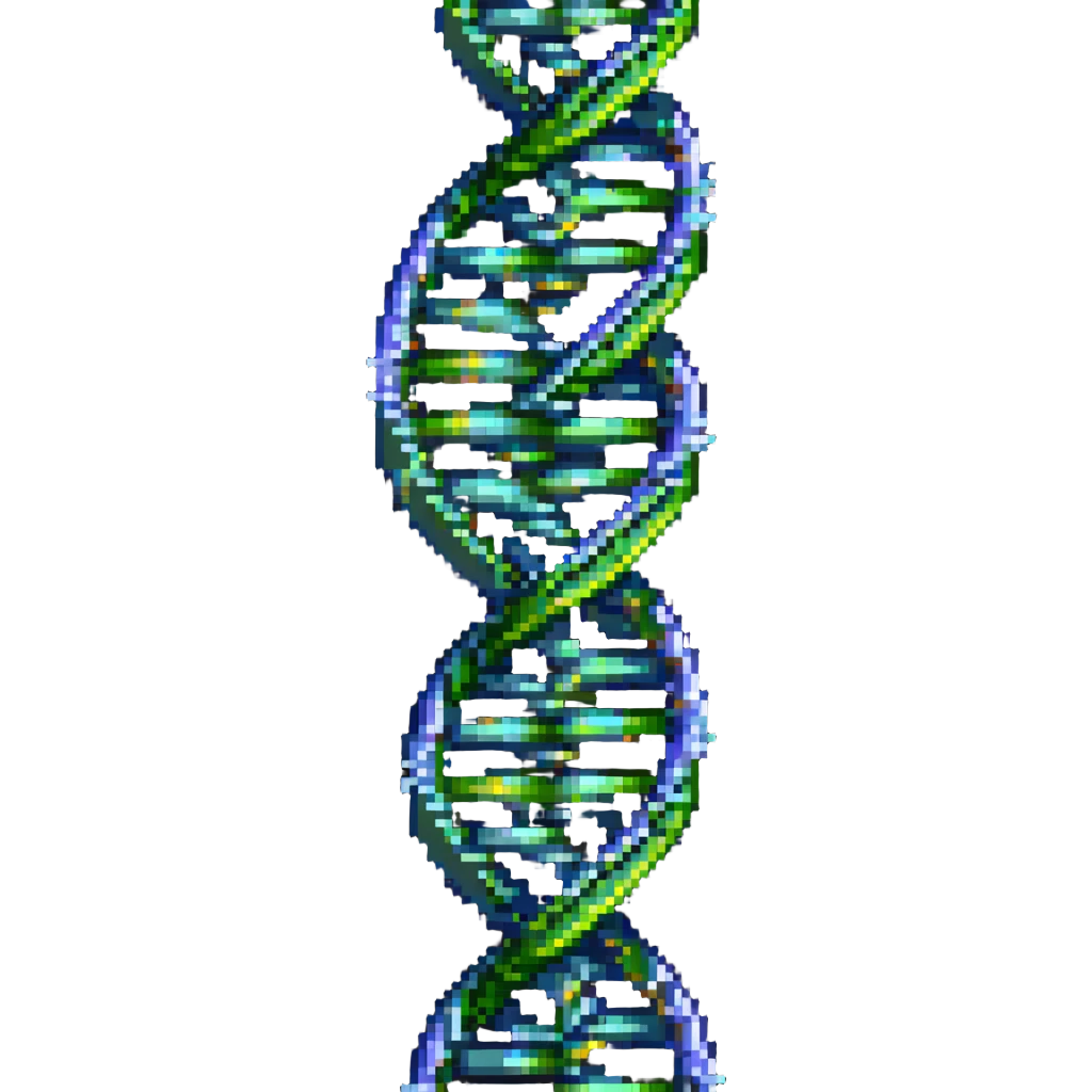 genetics icon, DNA double helix, detailed intricate pixel shading, clear helix structure emoji
