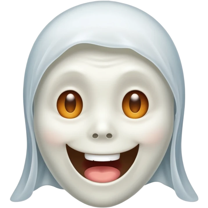 Fantôme qui fait un clair d’œil  emoji