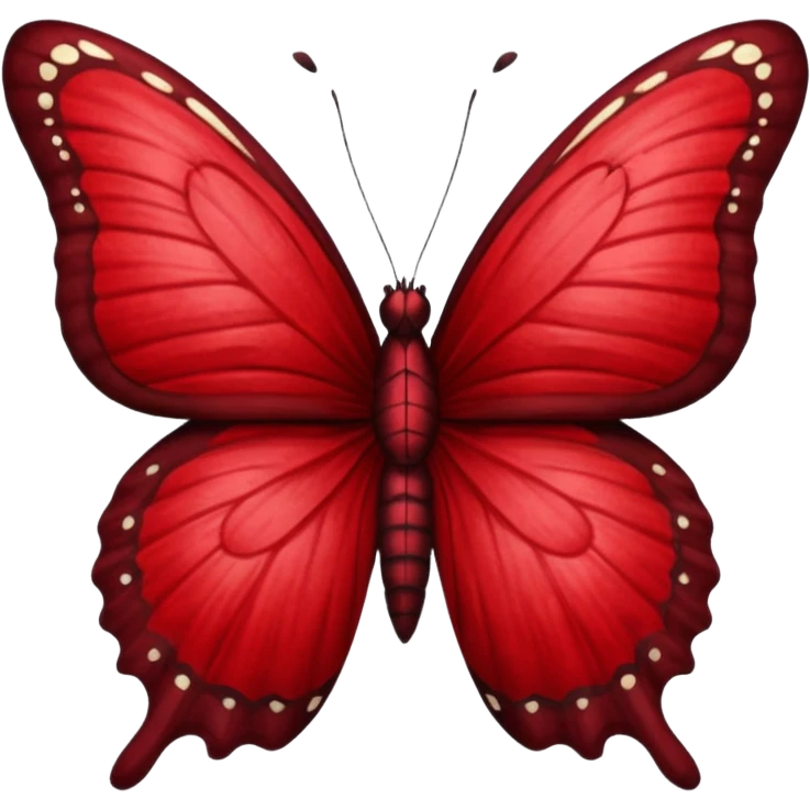 butterfly dark red emoji