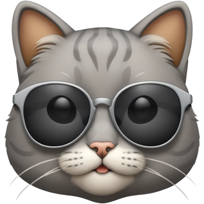 Cat wearing sunglasses emoji