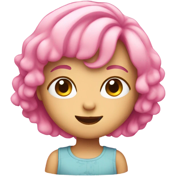 Cute pink emoji