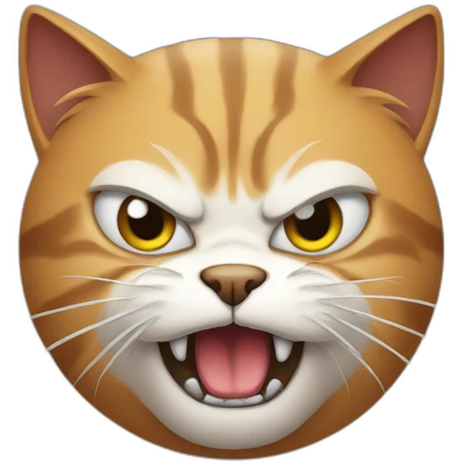 angry cat emoji