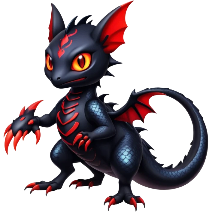 Shiny Epic Badass Gothic Noibat-Salandit-Litten-Hybrid emoji